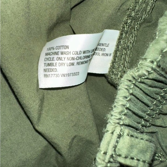 Women’s Mid Rise Cargo Pants In Green Size XXS  - Wild Fable - Picture 3 of 5